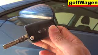 VW Golf 7 remote control key synchronisation re program key VW [upl. by Dlnaod]