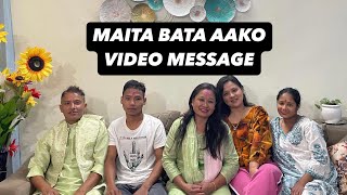 Maita bata aako Video Message 🎥 [upl. by Vernor]