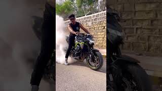 benhur rider 46wheliee treanding z900 india viralvideo 🏍️⚡ [upl. by Navannod]