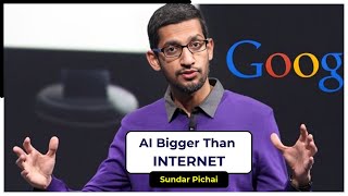 Sundar Pichai Says this on Artificial Intelligence  AI Technology Suite [upl. by Nevur]