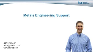 Metals Engineering Support [upl. by Lyrahc]