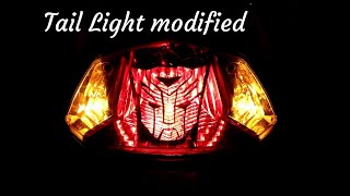 How to Modified tail light simple and easy Honda Dio Scooty [upl. by Adnhoj123]