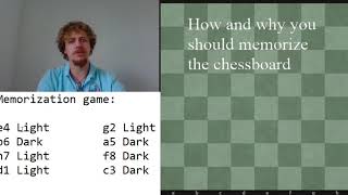 Memorize the chessboard how and why [upl. by Naresh]