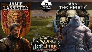 LANNISTERS vs FREE FOLK  A Song of Ice and Fire Battlereport 033 GERDE [upl. by Elata547]