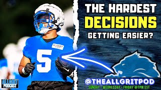 Detroit Lions News The Hardest Decisions On The 53Man Roster Taking Shape [upl. by Niboc]