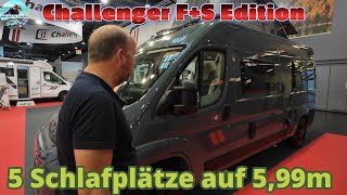 CHALLENGER FS EDITION  Caravan Salon 2024  Viel Platz auf 599m  Vorstellung [upl. by Akener]