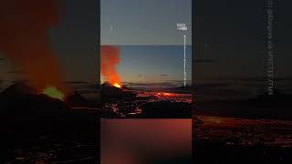 Drone Captures Mount Fagradalsfjall Volcanic Eruption [upl. by Columbus]