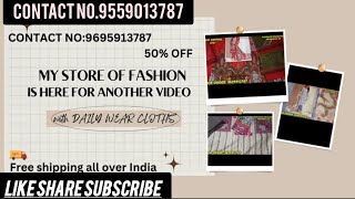 Diwali sale 50off Daily wear unstitched cotton suitshortsviraltrendingfashionunstichedsuits [upl. by Aisatsan683]