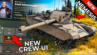 New Crew UI in 1221 Bonus Code Elite System NEMESIS Tank  World of Tanks 1221 News [upl. by Mountfort]