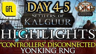 Path of Exile 325 SETTLERS DAY 0405 quotCONTROLLERSquot DISCONNECTED YONKING RNG MIRROR OF KALANDRA [upl. by Maze]