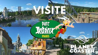 Visite complète du parc Astérix sur PLANET COASTER [upl. by Llirred284]