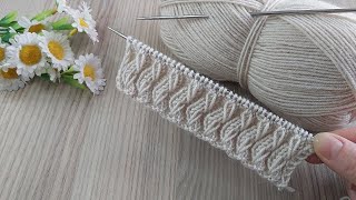 İki şiş kolay örgü yelek model anlatımı ✅Easy knitting crochet [upl. by Nageem]