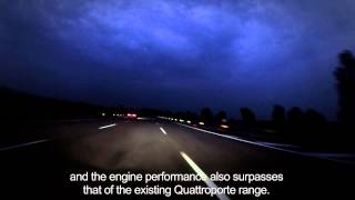 Maserati Quattroporte Night testing session Balocco Proving Ground [upl. by Dov]