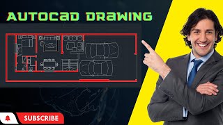 Making a simple floor plan in AutoCAD [upl. by Orella]