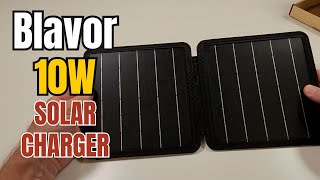 Blavor 10W Solar Charger Unboxing amp Demo [upl. by Kir]