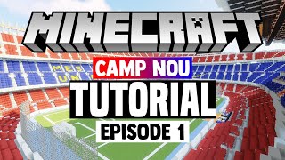 Minecraft Stadium Builds Camp Nou 1 Pitch [upl. by Espy342]