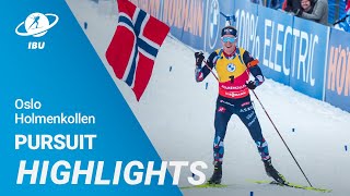 World Cup 2223 Oslo Holmenkollen Men Pursuit Highlights [upl. by Sternberg]