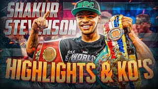 THREE DIVISION CHAMPION Shakur Stevenson HIGHLIGHTS amp KNOCKOUTS  BOXING KO FIGHT HD [upl. by Dauf]