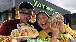 First Time Trying Zambrero Australians BEST Mexican Chain  Zambrero Mukbang [upl. by Anh802]