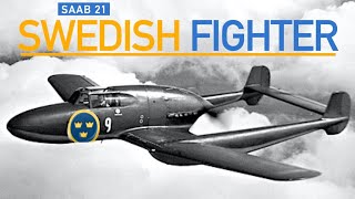 The Experimental Swedish WW2 Fighter  Saab 21 [upl. by Airdnal]