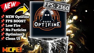 Dark Optifine For MCPE 120 No Particles FPS BOOST Clean water FPS BOOST Optifine For MCPE 120 [upl. by Accber]