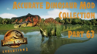 JWE2 Accurate Dinosaur Mod Collection Part 63 [upl. by Mayram]