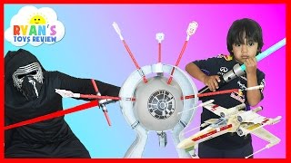 Family Fun Games for kids Star Wars Boom Boom Balloon Challenge [upl. by Rahmann]