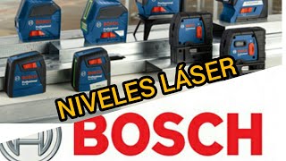 NIVELES Láser BOSCH Línea COMPLETA de herramientas  LASER TOOLS [upl. by Karlan]