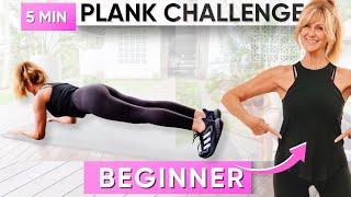 5Minute Plank Challenge To Burn Belly Fat Fast  BEGINNERS [upl. by Sybila489]