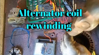 ALTERNATOR STATOR REWINDING [upl. by Dick324]