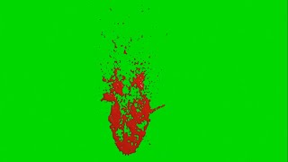 06 Blood Splatter Green Screen VFX Effects HD [upl. by Celeste]