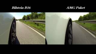 Vergleichsvideo Bilstein B16 vs MercedesBenz AMGPaket CKlasse [upl. by Zeret]