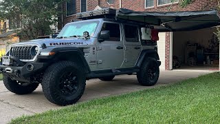 OVS 270 Degree Awning installed driver side of my Jeep Wrangler JL Rubicon Rocklander Overlander [upl. by Adev312]