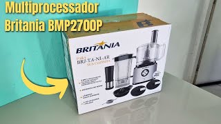 UNBOXING MULTIPROCESSADOR BRITANIA BMP2700P INOX TURBO 5 EM 1 900W [upl. by Etnahc]