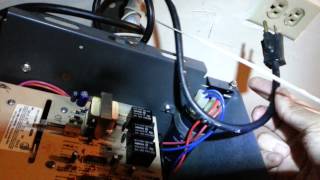 Garage door opener faulty capacitor repair part 1 [upl. by Ahsienar]