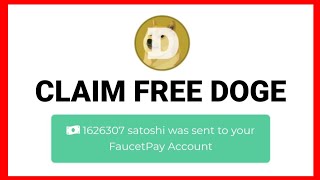 earn free cryptocurrency in faucetpay wallet  how to get free crypto dogecoin with faucet pay [upl. by Airemahs]