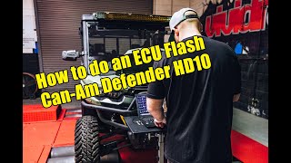 How to ECU Flash the CanAm Defender XT UTV [upl. by Elvis]