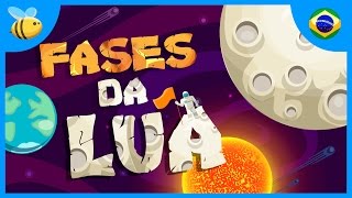 As Fases da Lua  Vídeos Educativos para Crianças [upl. by Suirtimid]