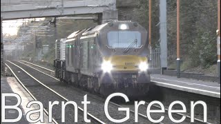 Trains at Barnt Green  181122  4K [upl. by Schlessinger]