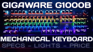 Gigaware G1000B Mechanical Keyboard Review 2021 [upl. by Zel]