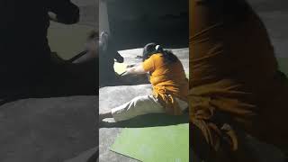 Yoga practice time youtubeshorts yogaasana motivation asanapractice [upl. by Harmonia]