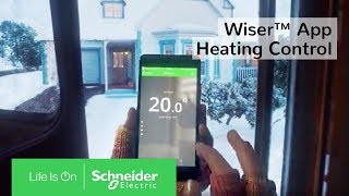 Wiser™ App for Smart Thermostats amp Heating Control  Schneider Electric [upl. by Josey]