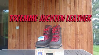 TREEMME 91108 chainsaw boots Gallo Juchten leather  unboxing [upl. by Trstram]