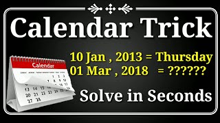 Calendar Trick  Reasoning Trick  Maths Trick  imran sir maths [upl. by Anovahs]