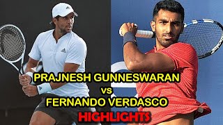 Prajnesh Gunneswaran vs F Verdasco Final Highlights  ATP Monterrey Challenger 2022 [upl. by Onitsoga]