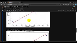 Data Analysis in Jupyter Notebook Normality Checks [upl. by Yelsnit185]