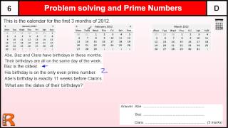 Prime numbers in a general problem GCSE Maths revision Exam paper practice [upl. by Sukramal]