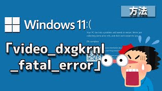 Windows 11●10●「videodxgkrnlfatalerror」エラーを修復する方法 [upl. by Renraw]