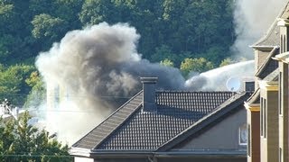 Großbrand am alten Schlachthof in Hagen  Feuerwehr bis zum frühen Morgen im Einsatz [upl. by Neumann]