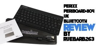 Perixx PERIBOARD804 UK Bluetooth Keyboard Review  Nexus 7 [upl. by Nywloc213]